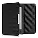Produktbild kwmobile Hülle kompatibel mit Amazon Kindle Paperwhite (10. Gen - 2018) - Kunstleder eReader Schutzhülle Cover Case - Carbon Schwarz Rot