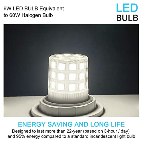 Brolskun 6W Led Fridge Bulbs E26 Medium Base(26Mm Screw) 60W A15/A45 Equivalent 5000K Daylight White Refrigerator Light Waterproof Appliance Lamps Ceiling Home Lighting 800Lm Ac 120V Not-Dim (2 Pack) #TOP7