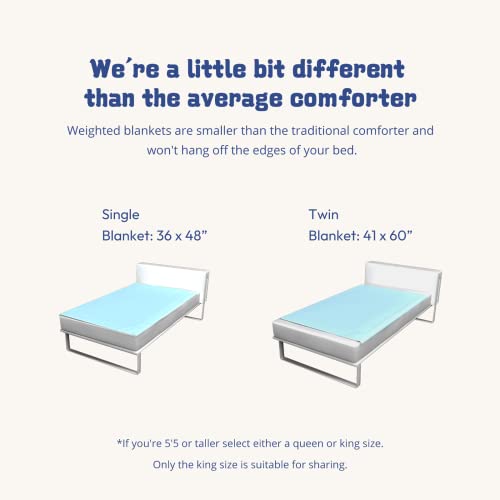 Aimon Weighted Blanket Kids, Toddler Weighted Blankets, 100% Cotton, Organic Weighted Blanket, Washable Weighted Blanket For Teen (36"*48", 5Lbs) #TOP4