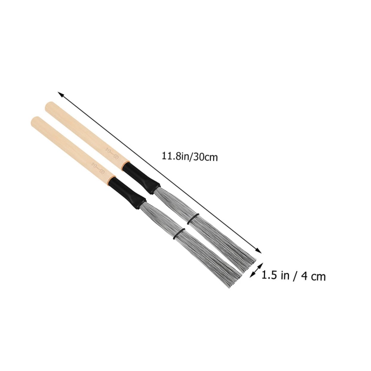 Totority Drum Brush for Students Boys and Girls Adults Maple Wood Handle Drum Wire Brush