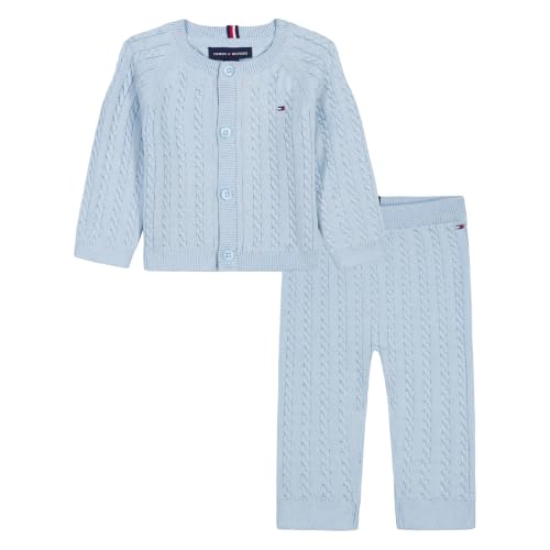 Image of Tommy Hilfiger Baby Boys' 2-piece Fleece Set, Sweatshirt and Jogger Sweatpant