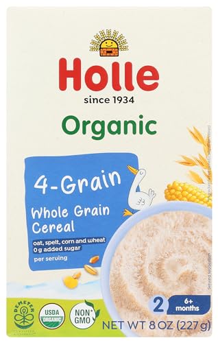 Holle, Cereal Wholegrain Four Grain Organic, 8 Ounce