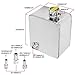 BLACKHORSE-RACING 2.5L Universal Aluminum Coolant Radiator Overflow Expansion Tank Reservoir Recovery Water Tank Bottle for Car Truck Boat (Silver)