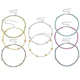 Charmant und stilvoll: Diese Perlenketten sind sehr charmant mit dem schicken Design, attraktiv, einfach und dezent und dennoch wunderschön und edel, glänzen im Licht und sind ein echter Blickfang. Wir sind zuversichtlich, dass Sie sie lieben werden, denn sie werden Sie hervorheben.