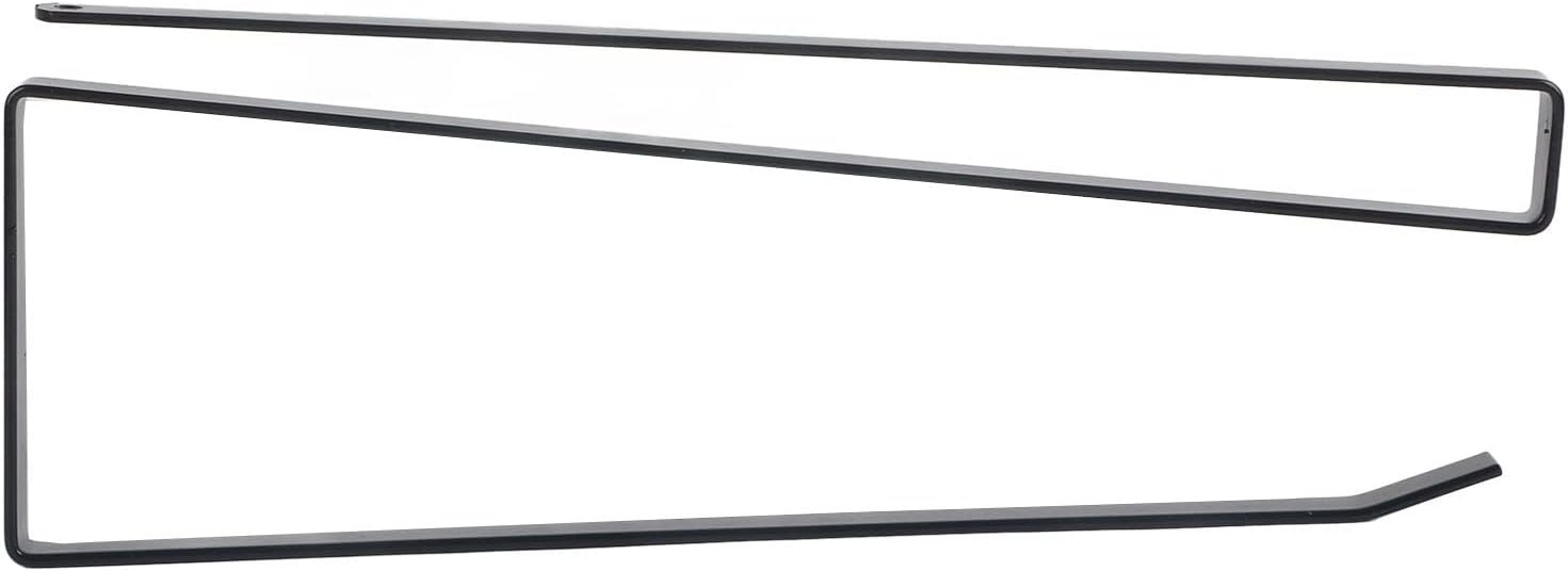 Horoper Premium Lid Kitchen Cabinet Steel Roll Paper Holder Paper Towel Rack Hanger Storage Easy Install Space Saving Design Black