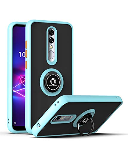 SWP Coolpad Legacy Brisa Case(2020), Matt Finished Magnetic Ring Stand Case, Full-Body Protective Cover with Soft TPU Bumper Shockproof Case for Coolpad Legacy Brisa 6.53" (Sky Blue)