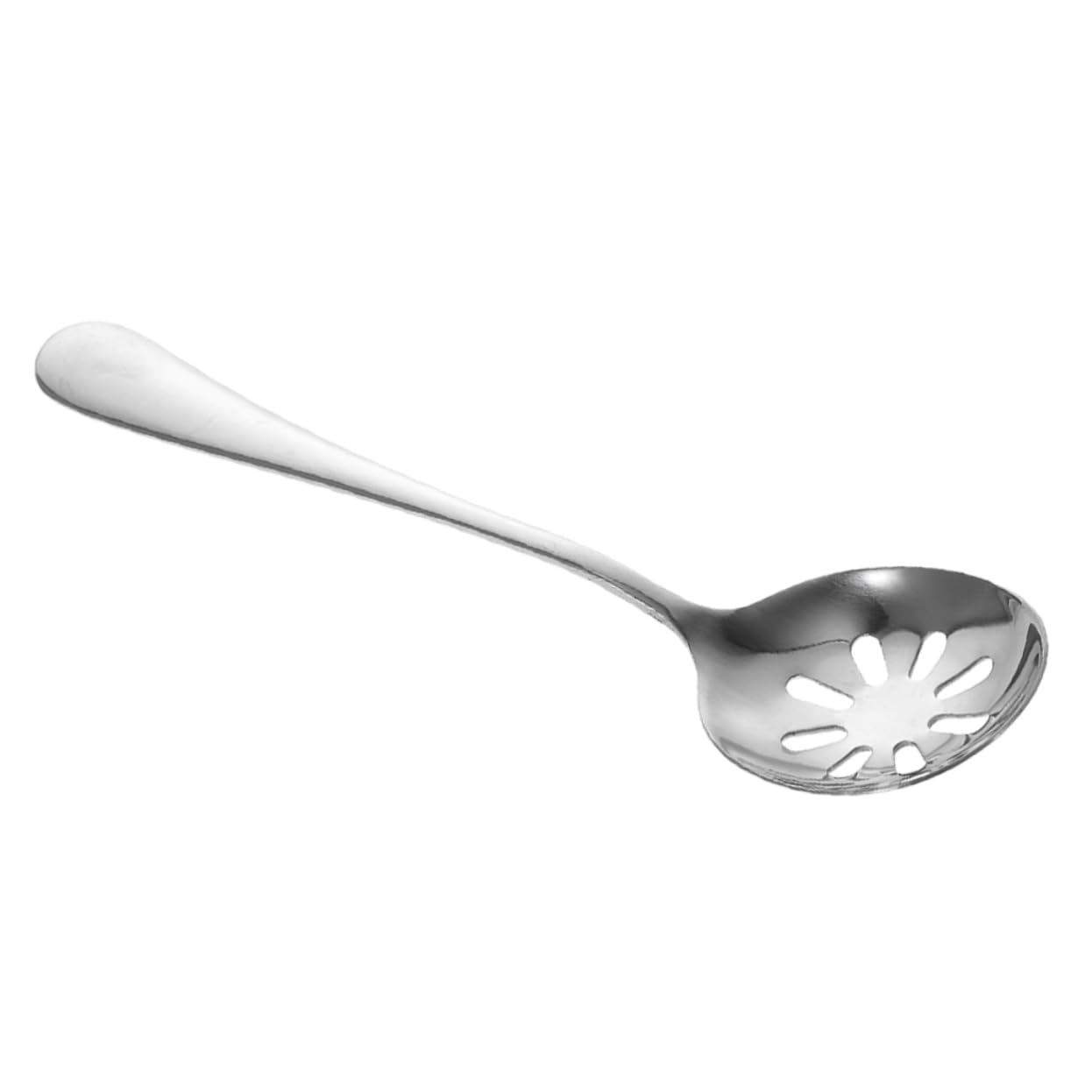 Luxshiny Stainless Steel Slotted Spoon Versatile Serving Utensil for Appetizers Pasta Meatballs Salads Soups Lightweight Easy to Clean Kitchen Tool for Home Parties Restaurants and Cafes