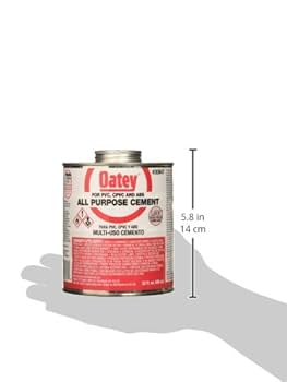 Oatey 30847 All Purpose Medium Body Cement, 32 oz Can, Milky