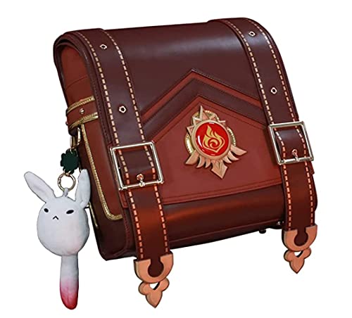 QMJHHW Genshin Impact Cosplay Rucksack Klee Tasche Schultasche Reisetaschen Klee Cosplay Kostüm Requisiten Plüschtier Kissen Cover