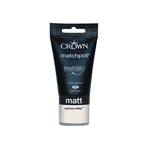 Crown Matt Emulsion 40ml Canvas White — image 1