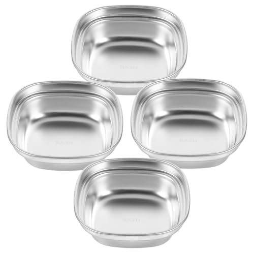 IMIKEYA 4pezzi Ciotole Per Salsa Inossidabile Per Immersione Resistente e Facile Per e