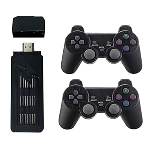 NULA X9 Retro Konsole Spielkonsole, Game Stick 4K HDMI Output mit 60000+ Spielen (256G) mit 2,4 G-Wireless-Controllern Plug-and-Play-Videospielspielzeug Handheld-Emulatoren für Home TV