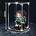 Acrylic Display Case Clear Action Figure Display Case with Mirrored Back, Dustproof Protection Display Box Alternative Glass Case for Collectibles Figures Models Doll Toys (6x6x10 inch; 15x15x25 cm)