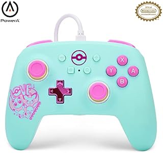 PowerA Enhanced Wired Controller for Nintendo Switch - OLED Model, Nintendo Switch and Nintendo Switch Lite - Pokémon: Sweet Friends, Gamepad, Game Controller, wired Controller, Officially Licensed