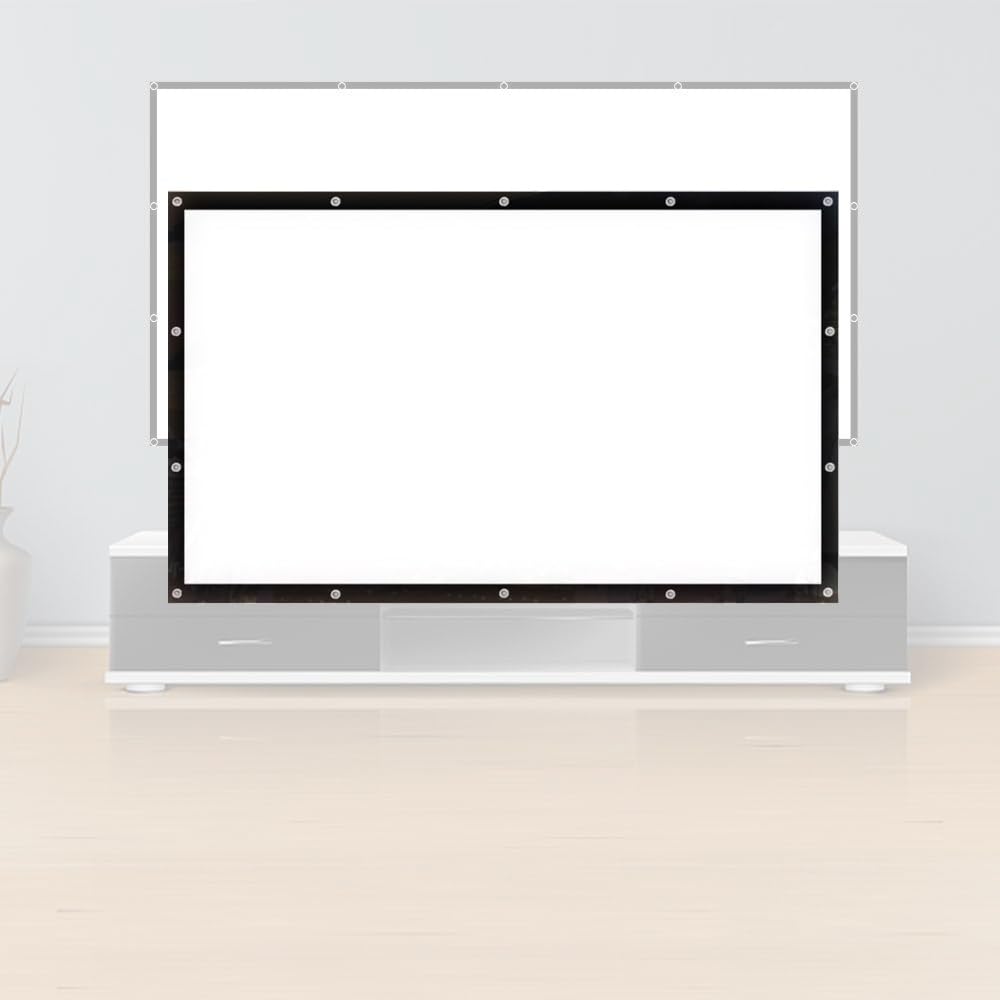 Pantalla De Proyección Plegable De 100 120 Pulgadas, Exterior Pantalla De Proyector Portátil HD Pantalla De Película, Montado En Pared Y Techo(16:9,100inch)