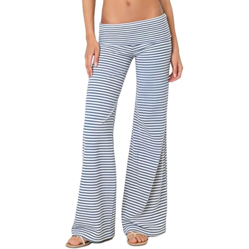 Yoawdats Fold Over Yoga Pants for Women Wide Leg...