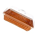 Gadpiparty Cesta de Ratán con Tapa 40x30x15 Cm para Pan y Frutas Cesta de Almacenamiento Multiusos para Cocina y Picnic al Aire Libre para Organizar Alimentos y Utensilios