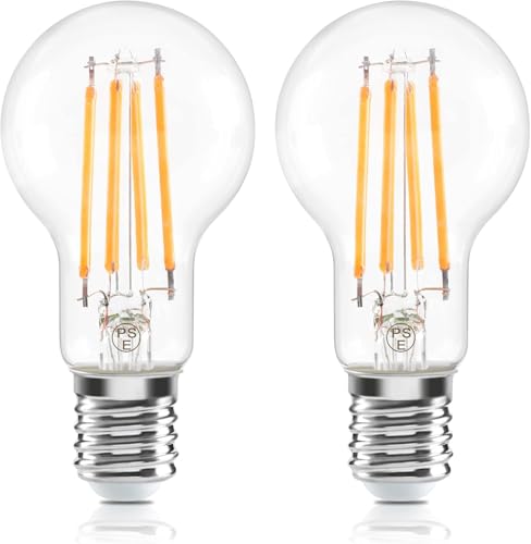 LEDフィラメント電球 E17口金 60W形相当 ミニクリプトン電球 6W LED電球 電球色 3000k 600lm 2個入り