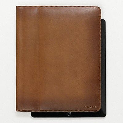 Coach コーチ タブレット Ipadケース カバー レザー ブラウン Amazon Co Jp