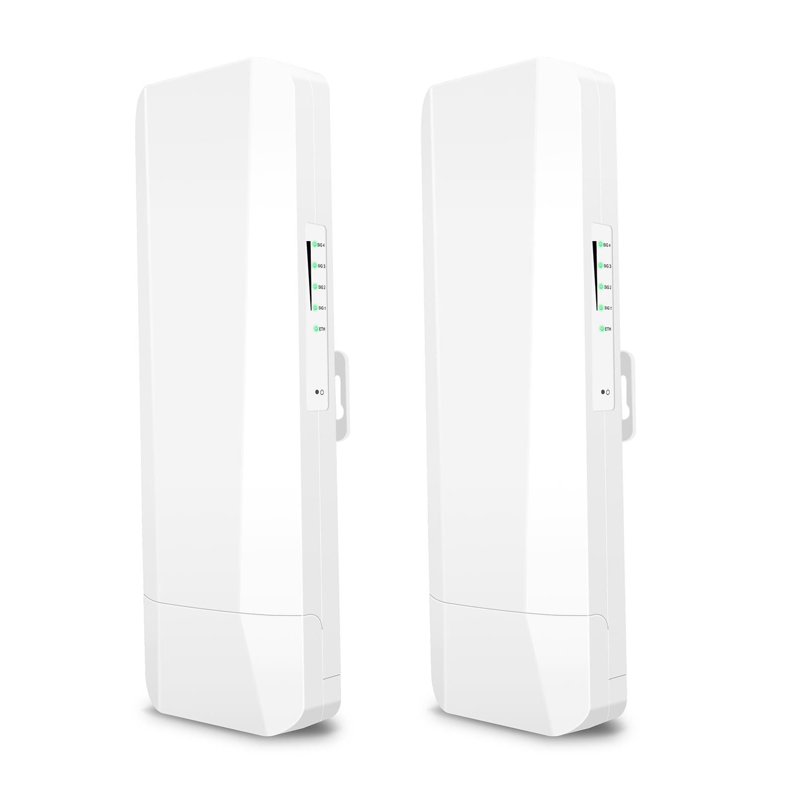 Gigabit Wireless Bridge, Długi Mostek Wi -Fi na Odległym Zasięgu, Bezprzewodowy Mostek Sieciowy 5G z Podwójnymi Mostami Bezprzewodowymi do Nadzoru na Zewnątrz i, Bez Okablowania, Dostępu na Zewnątrz