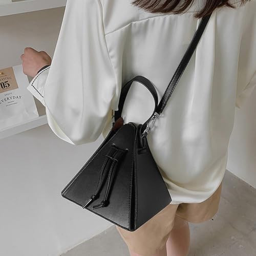 Triangle Crossbody Bag Leather Shoulder Bag Fashion Women Handbag Evening Bag for Shopping Work School Travel Casual Daily4