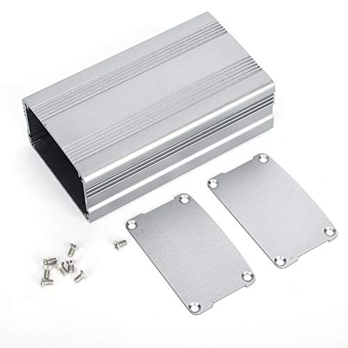 Aluminum Project Box Gray Electrical Case Heat Dissipation Shell for Electronic Products Printed Circuit Board Junction Box Aluminium Alloy 38x63x110mm