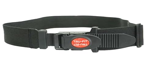 TRU-FIT TOOL BELTS ALUMINUM - TRU RATCHETING BUCKLE WITH QUICK RELEASE. REPLACEMENT BELT ONLY FOR CONSTRUCTION TRADES TOOL BAGS.