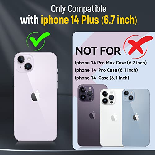 SEFING Case for iPhone 14 Plus iPhone Case iPhone 14 Plus Phone Case with Camera Lens Cover, with Ring Holder Kickstand, fit Magnetic Car Mount, for iPhone 14 Plus (Purple) by SEFING - Image 2