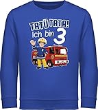 Shirtracer Feuerwehrmann Sam Mädchen - Tatü Tata! Ich Bin 3 - blau - 104 (3/4 Jahre) - Royalblau - tatütata ich Bin 3 sam - JH030K - Kinder Sweatshirt Pullover für Jungen und Mädchen