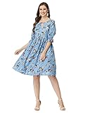 I ENTERPRISE Vestido de línea A con estampado geométrico de crepé rojo, vestido elegante, vestido de una pieza para mujer, vestido para mujer, vestido para mujer, vestido para mujer elegante, DSM729,
