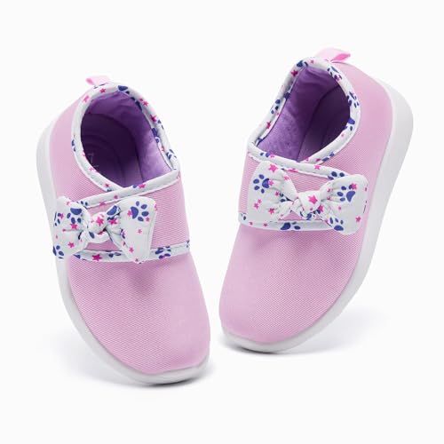 Image of nerteo Toddler Girl Shoes Lightweight Slip On Sneakers for Kids