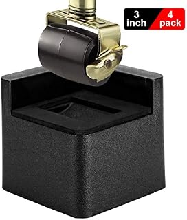 BTSD-home Bed Risers Additional 3 Inch Height or Storage Heavy Duty Bed Riser