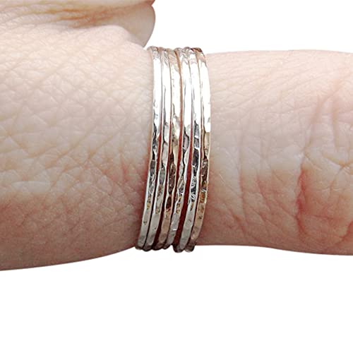 Build A Set! Super Skinny Stacking,Knuckle, or Thumb Rings,Gold Rings,Stacking Rings,Knuckle Rings,Skinny Rings,Thin Rings, Hammered Ring