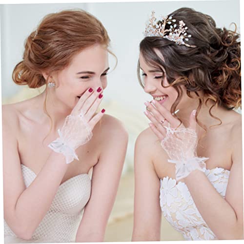 BESPORTBLE 2pairs Lace Fingerless Gloves for Weddings and Cosplay Elegant Lolita Accessories and Lightweight and Comfortable Design for Performance and Banquets3