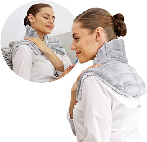 Heating Pad Solutions - Neck Buddy Plus Microwave Heating Pad for Neck, Shoulder & Back  Heat Pack for Sore Neck Pain, Aching Muscle and Stiff Joints