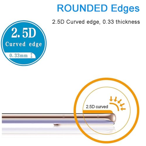 Shunwige Displayschutzfolie aus gehärtetem Glas, entworfen für Moto G50 (5G), gehärtetes Glas/Ausrichtungsrahmen/Kratzfest/deckt nur den Anzeigebereich ab
