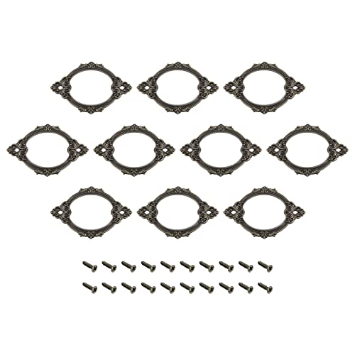 Porte-étiquettes en métal bronze uxcell de 68 x 44 mm pour l'organisation de bureau - Lot de 24