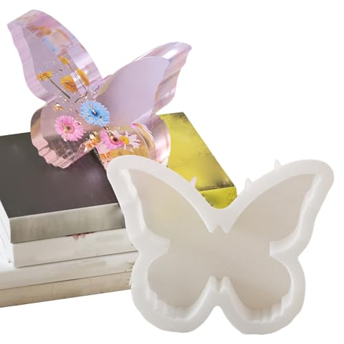 Molde de jabón de mariposa,Molde de vela de mariposa - Moldes de mariposas grandes Molde para pasteles de mariposas - Bandeja de cubitos de hielo de mariposa, molde de decoración de mariposas para