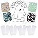KaWaii Baby 4 One Size Pocket Cloth Diapers with 8 Super Absorbent Stay-Dry Inserts, Unisex Spooky Halloween LeakFree Reusable Nappies Newborn to Potty Training