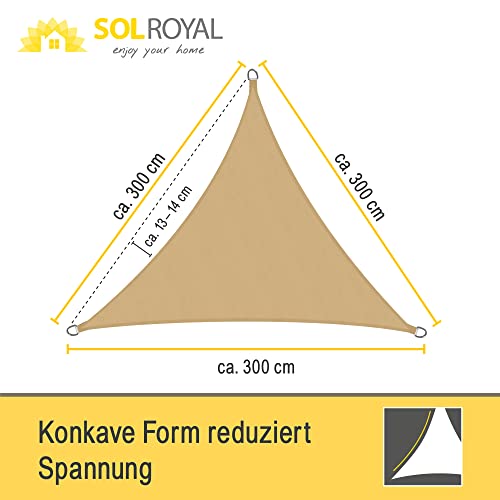 Sonnensegel Sol Royal SolVision PS9 dreieckig 3x3x3 m PES