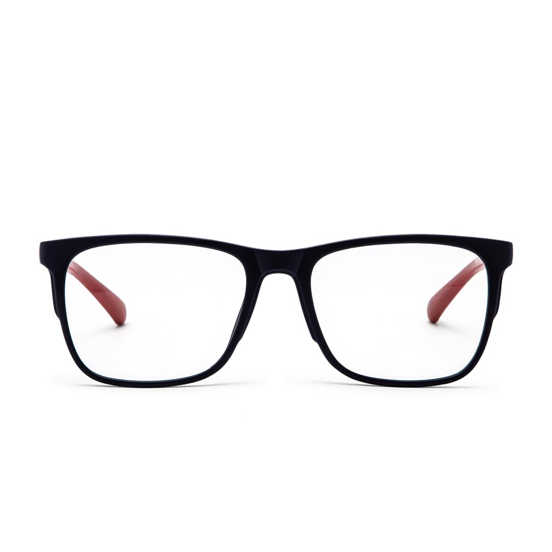 Intellilens | Zero Power Blue Cut Computer Glasses | Anti Glare, Lightweight & Blocks Harmful Rays | UV Protection Specs | For Men & Women | Blue | Square | Medium (B0BDMNP877) Amazon Price History, Amazon Price Tracker