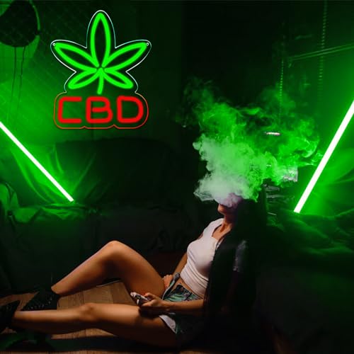 Image of Smoke Shop Neon Sign for Weed Store, Bright Led Advertising Display for Business,Man Cave,Bar Pub,Smoking Lounge or Party Decor.5V USB Powered.