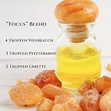 Ätherisches Weihrauchöl - 100% Reines, Natürliches Weihrauchöl Für Den Therapeutischen Einsatz - für Diffusor und Luftbefeuchter - Meditationsöl - Hautpflegeöl (10 ml)
