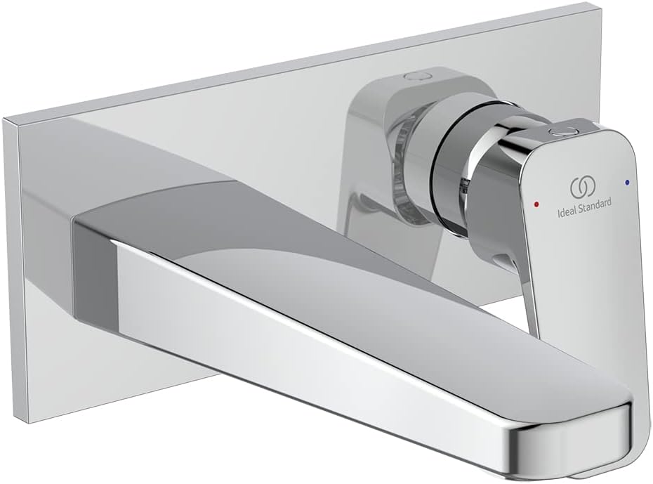 Ceraplan Single Lever Wall Mounted Basin Mixer Tap Chrome