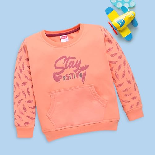 Image of LuvLap Baby Girls Full Sleeve Sweatshirt & Pyjama Set