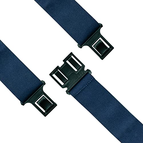 MELOTOUGH Belt Clip Suspenders Men Suspenders with 2 inch width fully elastic,non-metal Plastic Clip Suspenders