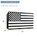BUYYAH American Flag Hidden Gun Safe, American Flag Wall Hanging Concealed Gun Cabinet, Combination Lock All Iron Frame for Police Gift, 17