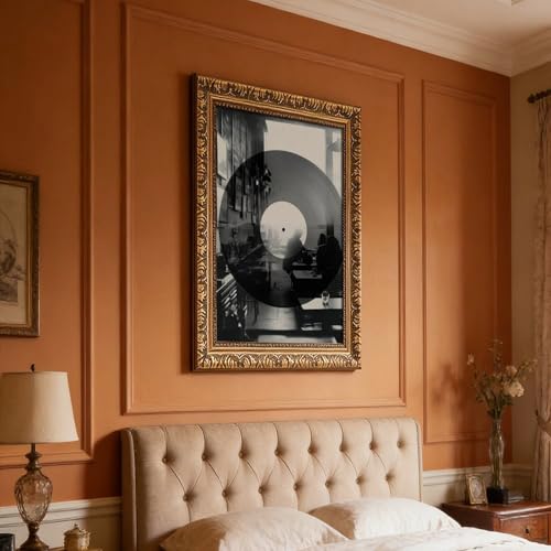 Poster vinyle Café noir et blanc double exposition 40x60 cm - 7