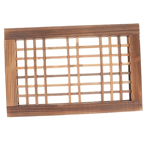 Cadre de fenêtre décoratif vintage en bois vieilli de qualité