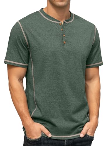 Sailwind Mens Henley Short Sleeve T-Shirt Cotton Maverick Shirt4